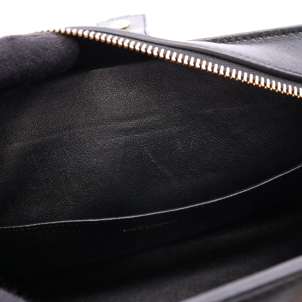 YSLライン ベイビー モノグラム カバス 2WAY ハンドバッグ レザー ブラック サンローランパリ バッグ SAINT LAURENT PARIS