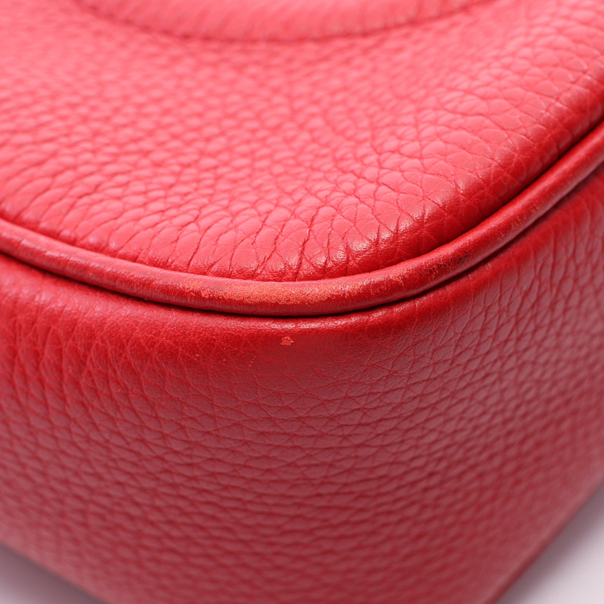 ソーホー ディスコバッグ インターロッキングG 2WAY ショルダーバッグ レザー レッド グッチ バッグ GUCCI