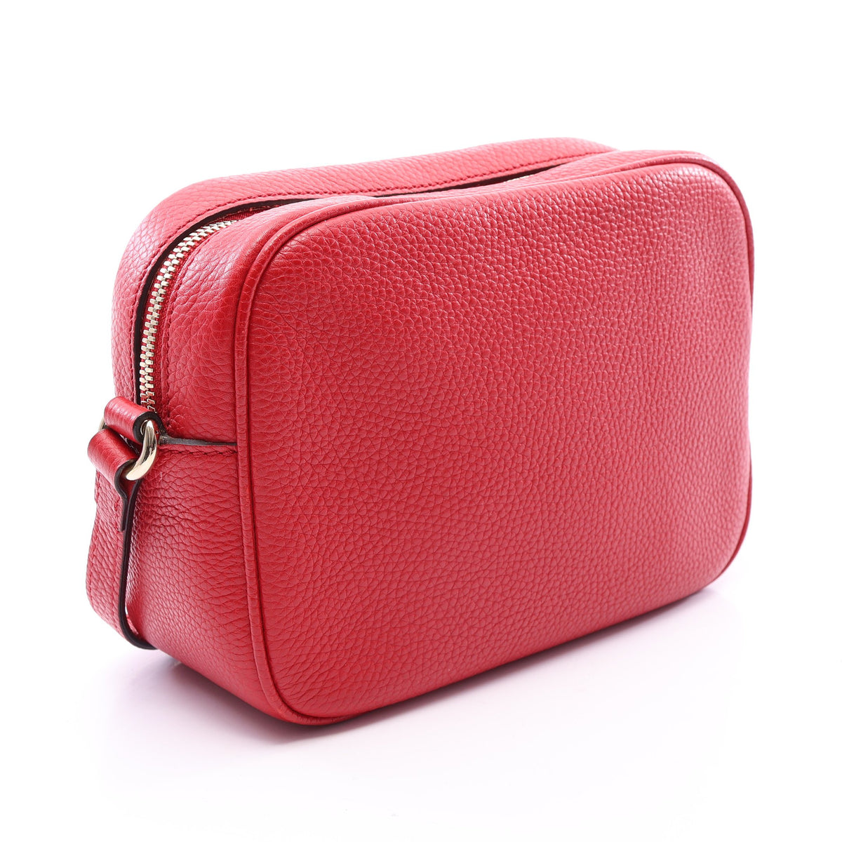 ソーホー ディスコバッグ インターロッキングG 2WAY ショルダーバッグ レザー レッド グッチ バッグ GUCCI