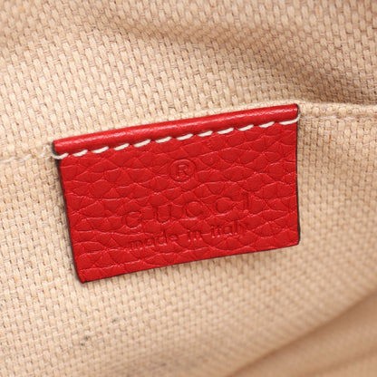 ソーホー ディスコバッグ インターロッキングG 2WAY ショルダーバッグ レザー レッド グッチ バッグ GUCCI