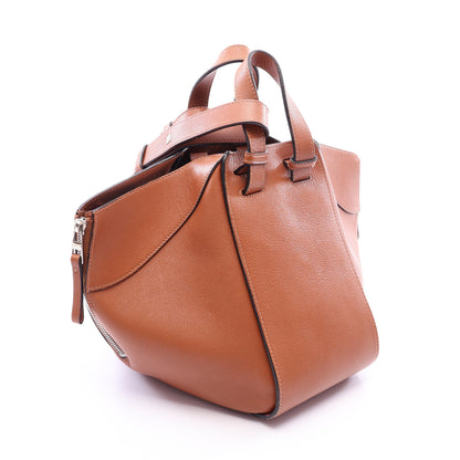 ハンモックバッグ スモール 2WAY ハンドバッグ レザー ブラウン ロエベ バッグ LOEWE