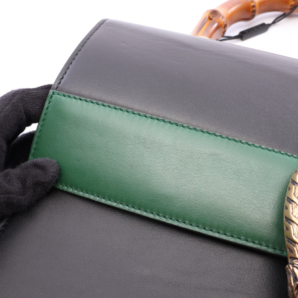 バンブー ディオニュソス 2WAY ハンドバッグ レザー ブラック グリーン レッド グッチ バッグ GUCCI