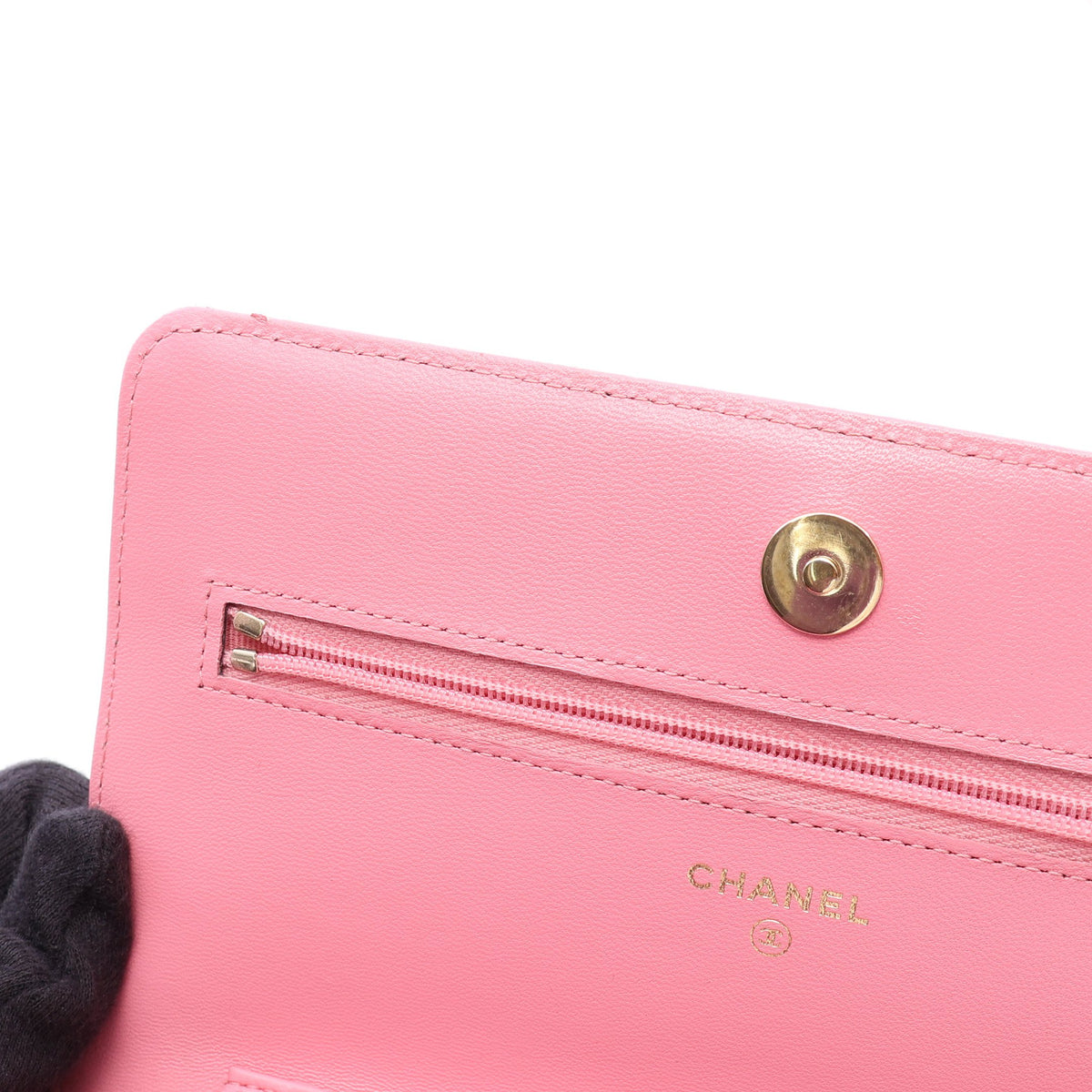 マトラッセ チェーンウォレット ラムスキン ピンク ゴールド金具 シャネル バッグ CHANEL