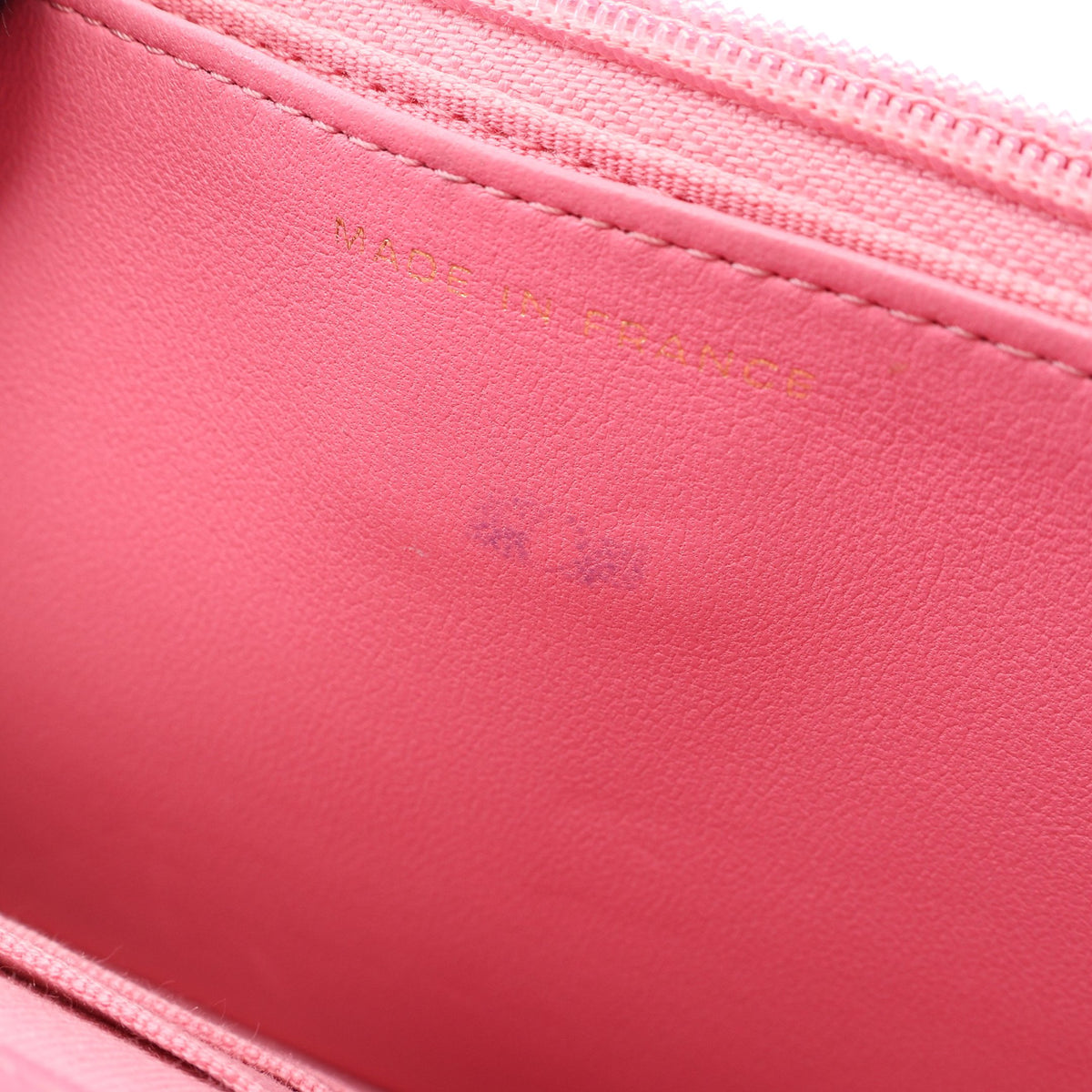 マトラッセ チェーンウォレット ラムスキン ピンク ゴールド金具 シャネル バッグ CHANEL
