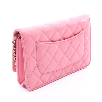 マトラッセ チェーンウォレット ラムスキン ピンク ゴールド金具 シャネル バッグ CHANEL