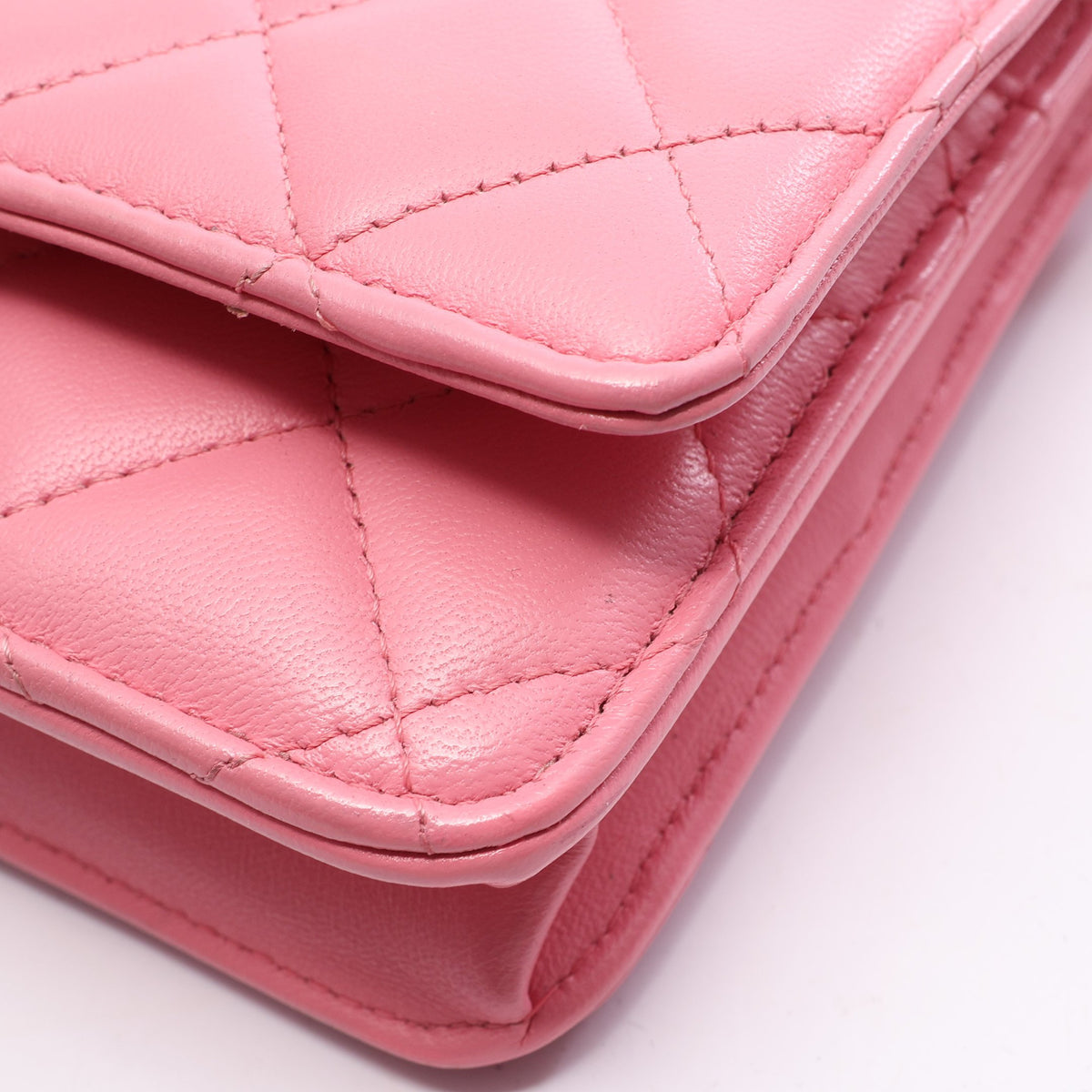 マトラッセ チェーンウォレット ラムスキン ピンク ゴールド金具 シャネル バッグ CHANEL