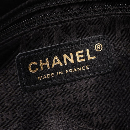 チョコバー ショルダーバッグ ラムスキン ブラック ゴールド金具 シャネル バッグ CHANEL