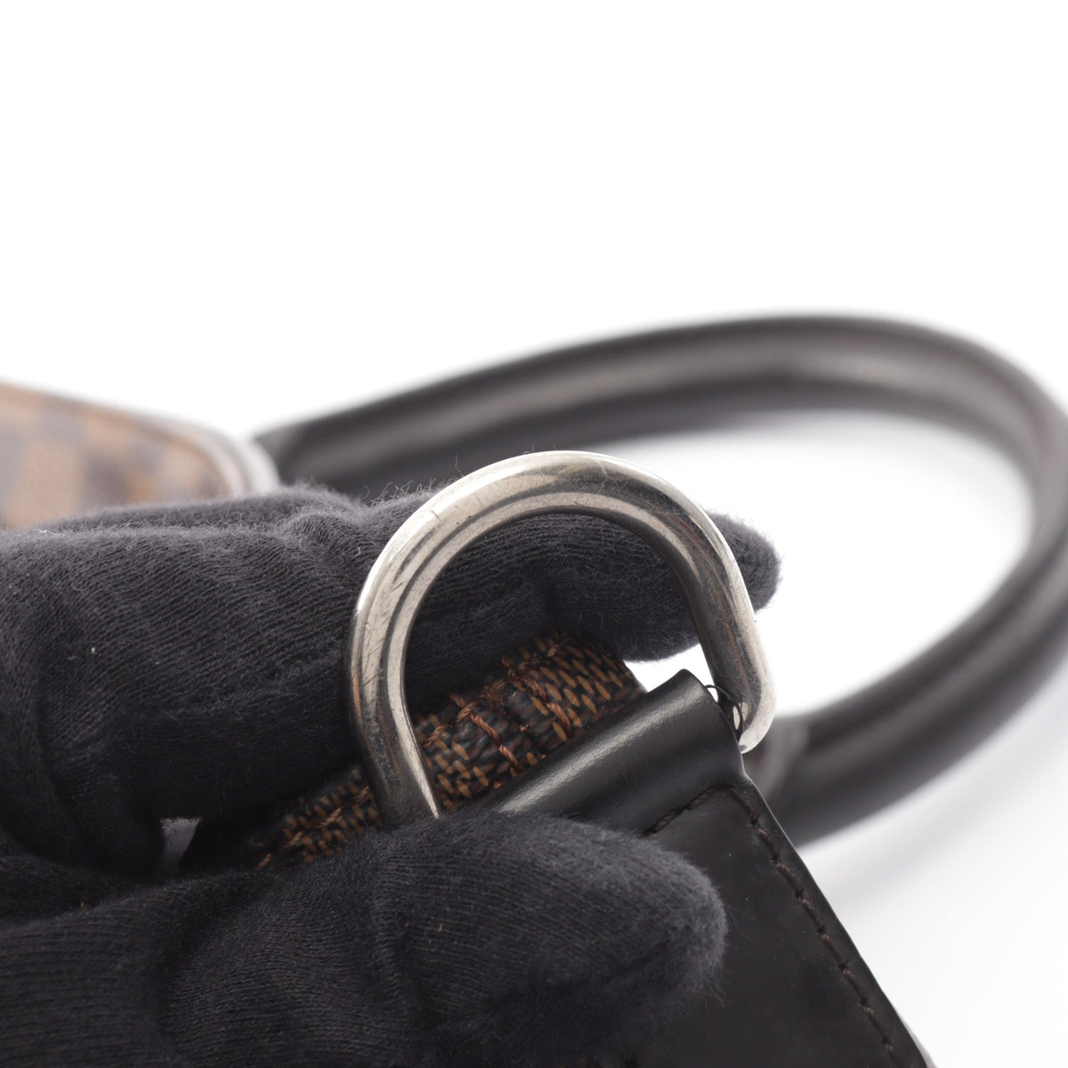 ジェイク ダミエエベヌ 2WAY ハンドバッグ トートバッグ PVC レザー ブラウン ルイヴィトン バッグ LOUIS VUITTON