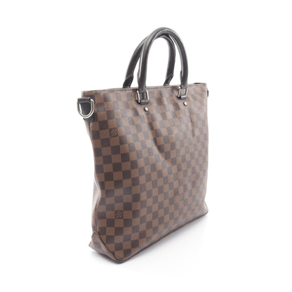 ジェイク ダミエエベヌ 2WAY ハンドバッグ トートバッグ PVC レザー ブラウン ルイヴィトン バッグ LOUIS VUITTON