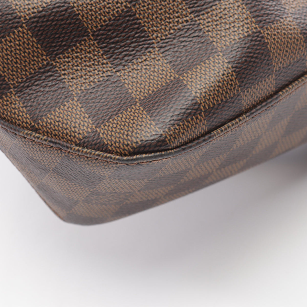 ジェイク ダミエエベヌ 2WAY ハンドバッグ トートバッグ PVC レザー ブラウン ルイヴィトン バッグ LOUIS VUITTON