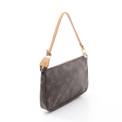 ポシェットアクセソワール モノグラム ハンドバッグ PVC レザー ブラウン ルイヴィトン バッグ LOUIS VUITTON