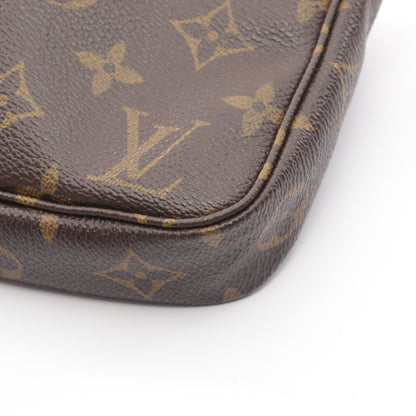 ポシェットアクセソワール モノグラム ハンドバッグ PVC レザー ブラウン ルイヴィトン バッグ LOUIS VUITTON
