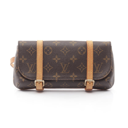 ポシェット マレル モノグラム ボディバッグ ウエストバッグ PVC レザー ブラウン ルイヴィトン バッグ LOUIS VUITTON