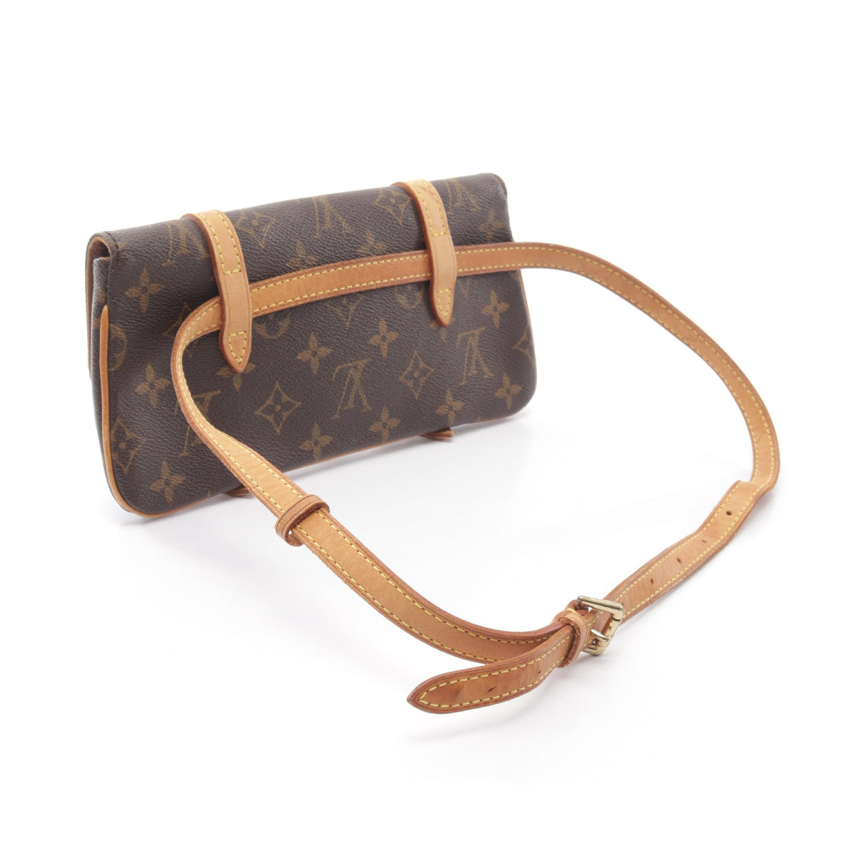 ポシェット マレル モノグラム ボディバッグ ウエストバッグ PVC レザー ブラウン ルイヴィトン バッグ LOUIS VUITTON