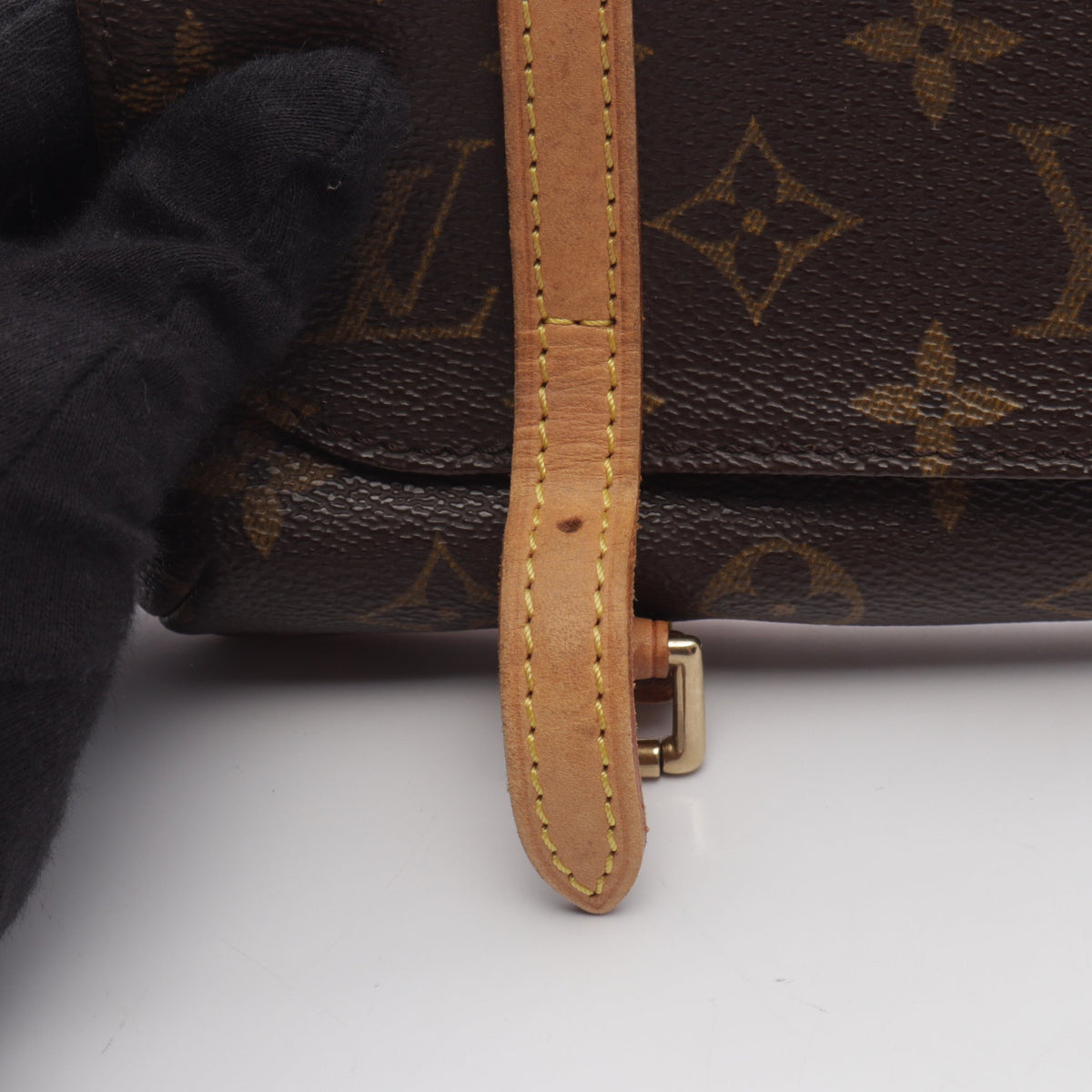 ポシェット マレル モノグラム ボディバッグ ウエストバッグ PVC レザー ブラウン ルイヴィトン バッグ LOUIS VUITTON