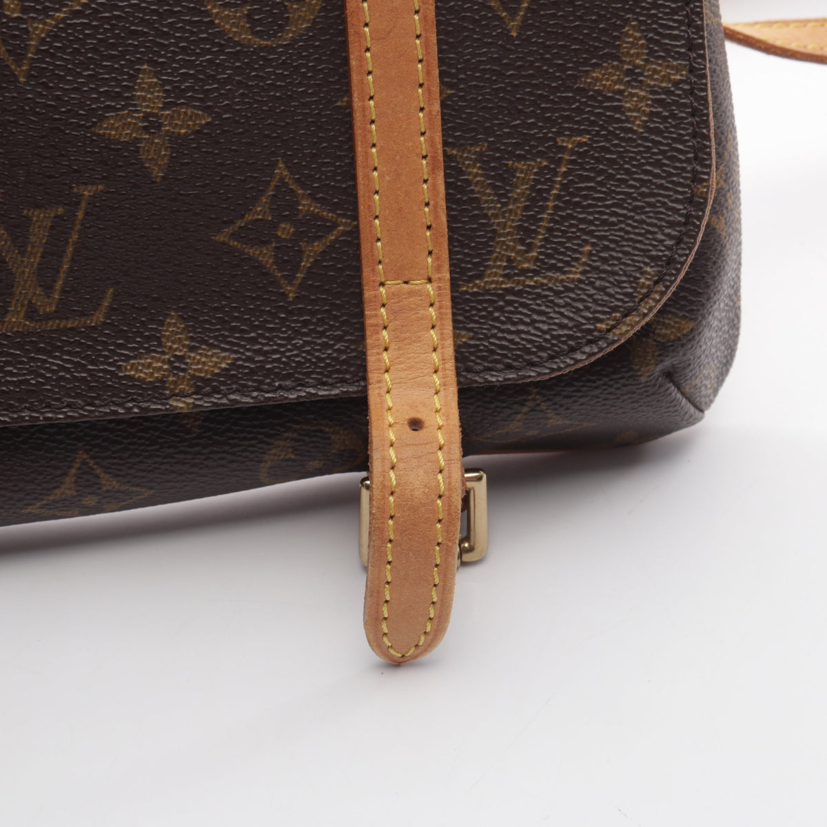 ポシェット マレル モノグラム ボディバッグ ウエストバッグ PVC レザー ブラウン ルイヴィトン バッグ LOUIS VUITTON