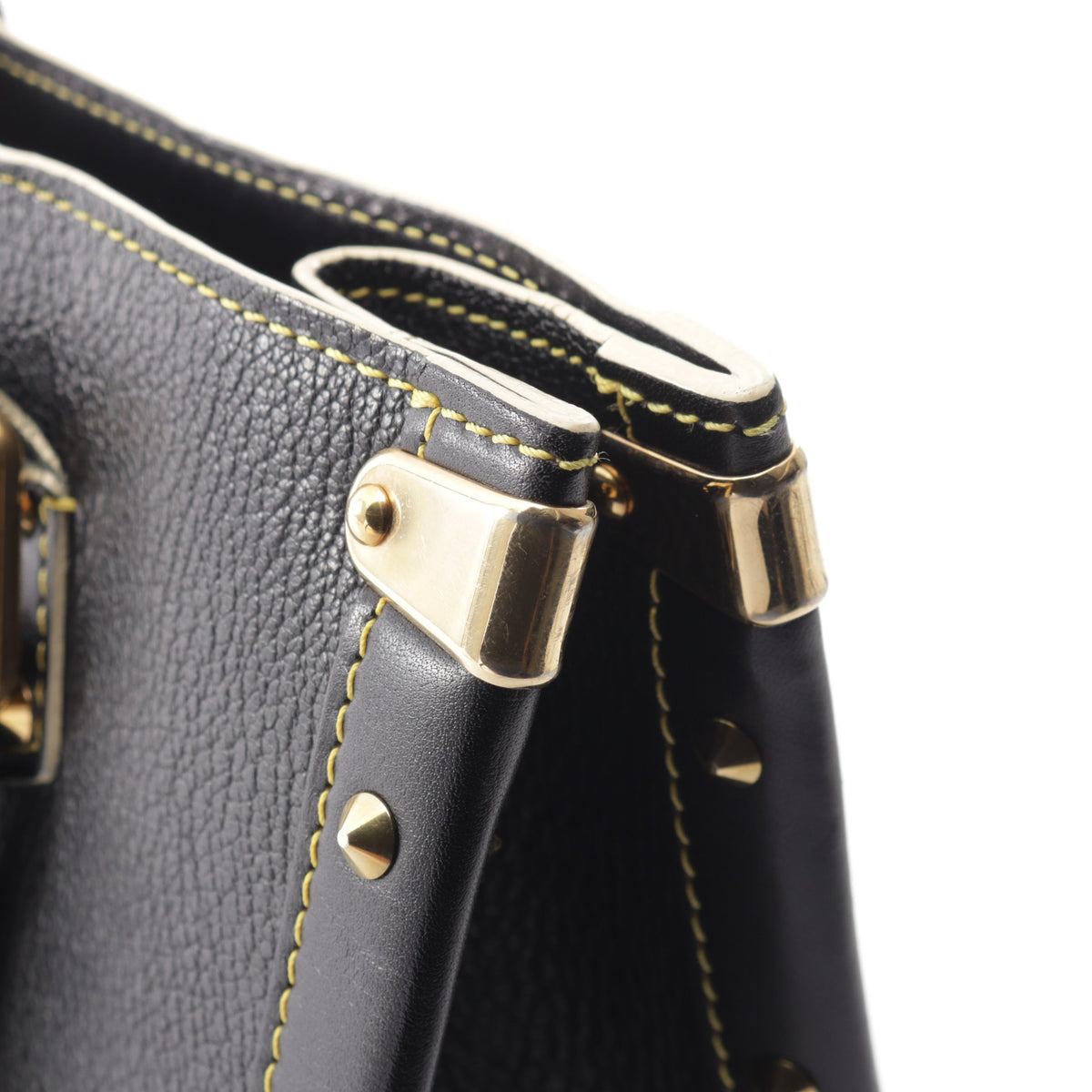 ファビュロー スハリ ノワール ハンドバッグ レザー ブラック ルイヴィトン バッグ LOUIS VUITTON