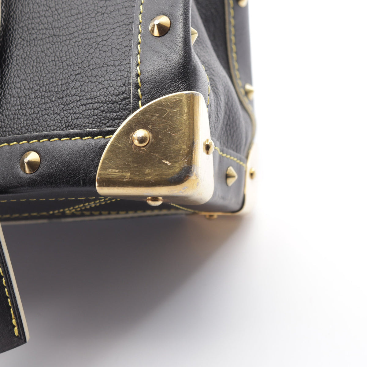 ファビュロー スハリ ノワール ハンドバッグ レザー ブラック ルイヴィトン バッグ LOUIS VUITTON