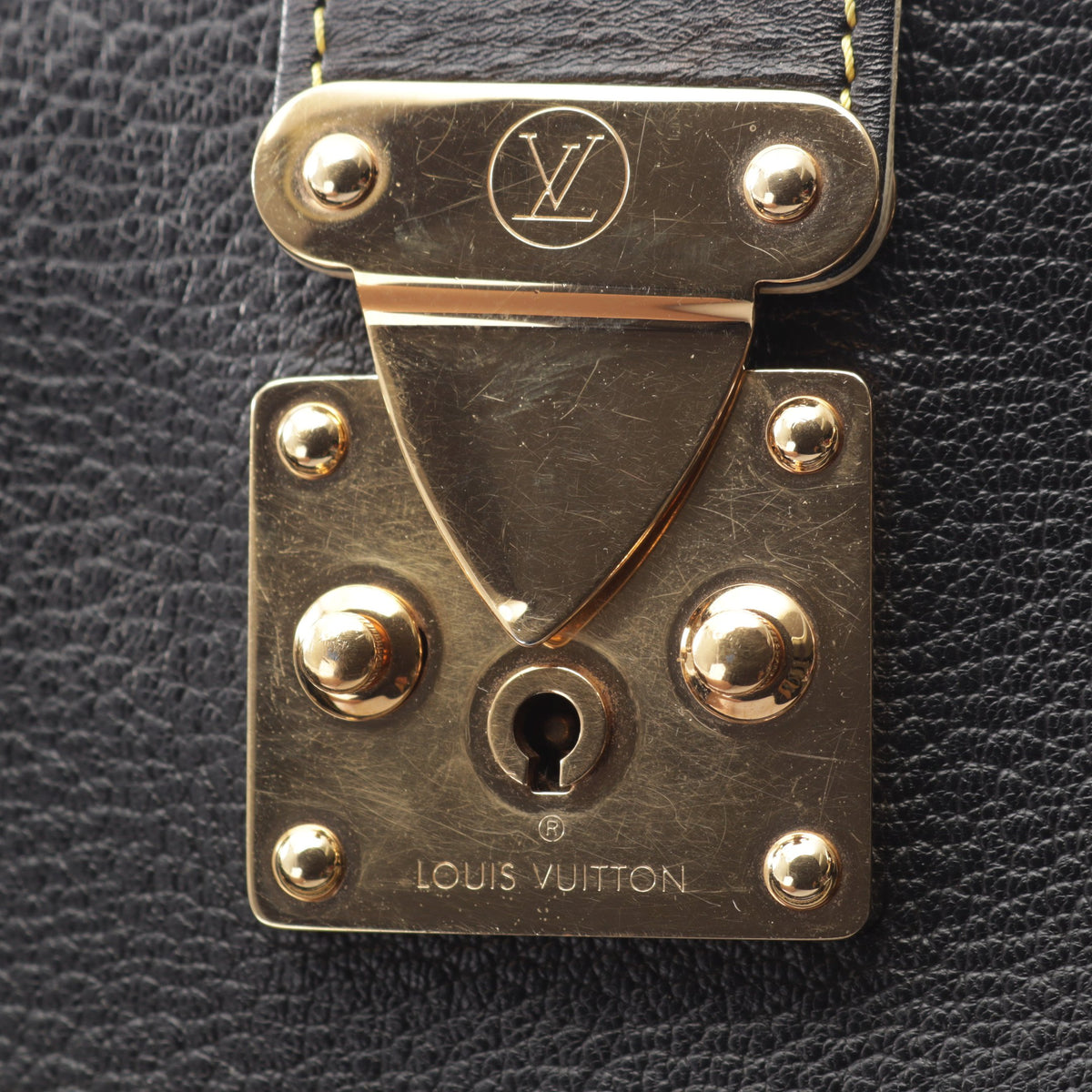 ファビュロー スハリ ノワール ハンドバッグ レザー ブラック ルイヴィトン バッグ LOUIS VUITTON