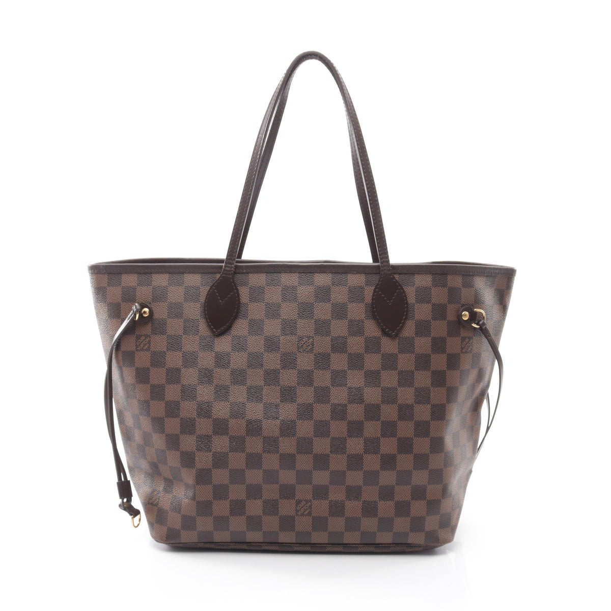 ネヴァーフルMM ダミエエベヌ ショルダーバッグ トートバッグ PVC レザー ブラウン ルイヴィトン バッグ LOUIS VUITTON