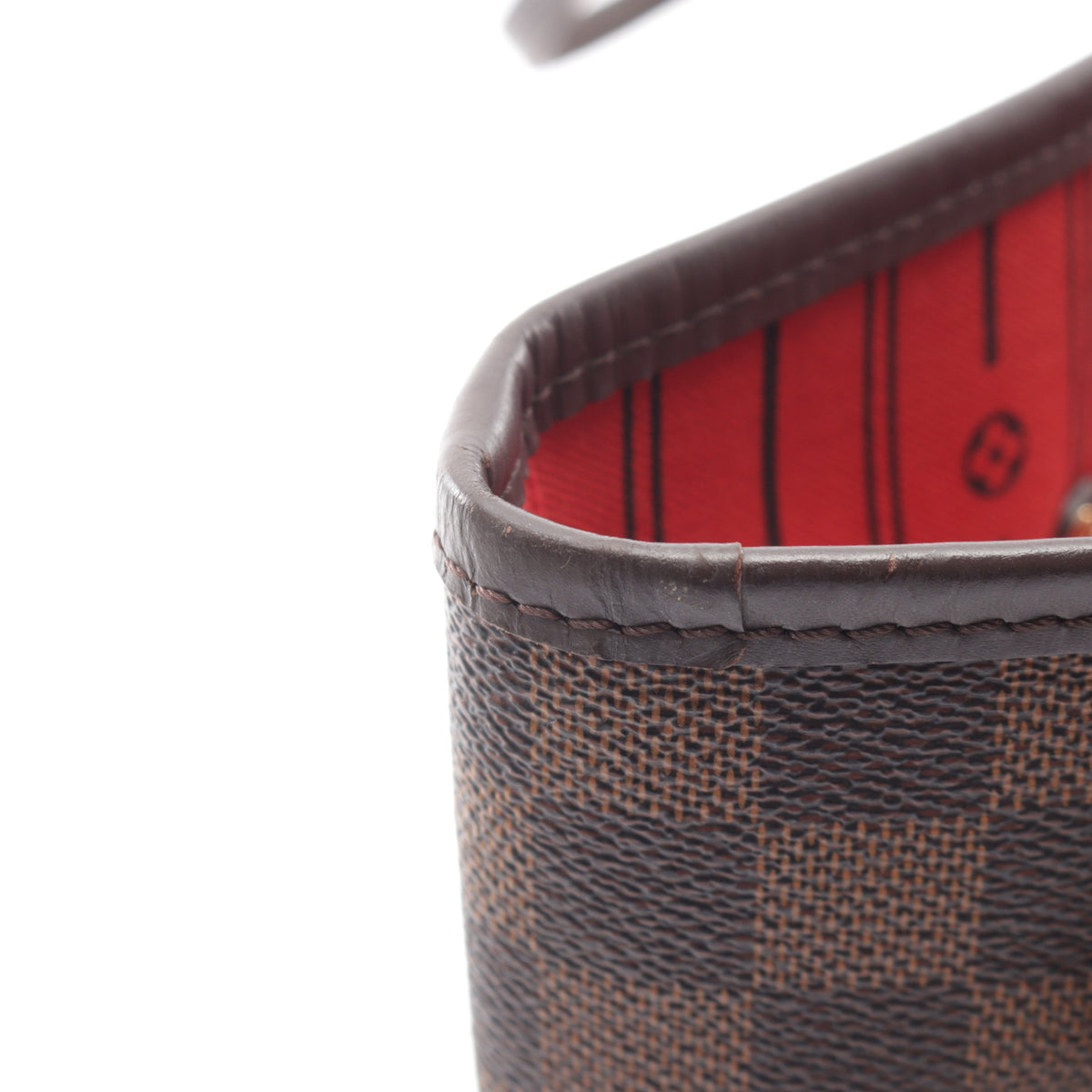 ネヴァーフルMM ダミエエベヌ ショルダーバッグ トートバッグ PVC レザー ブラウン ルイヴィトン バッグ LOUIS VUITTON