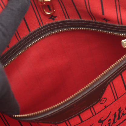 ネヴァーフルMM ダミエエベヌ ショルダーバッグ トートバッグ PVC レザー ブラウン ルイヴィトン バッグ LOUIS VUITTON