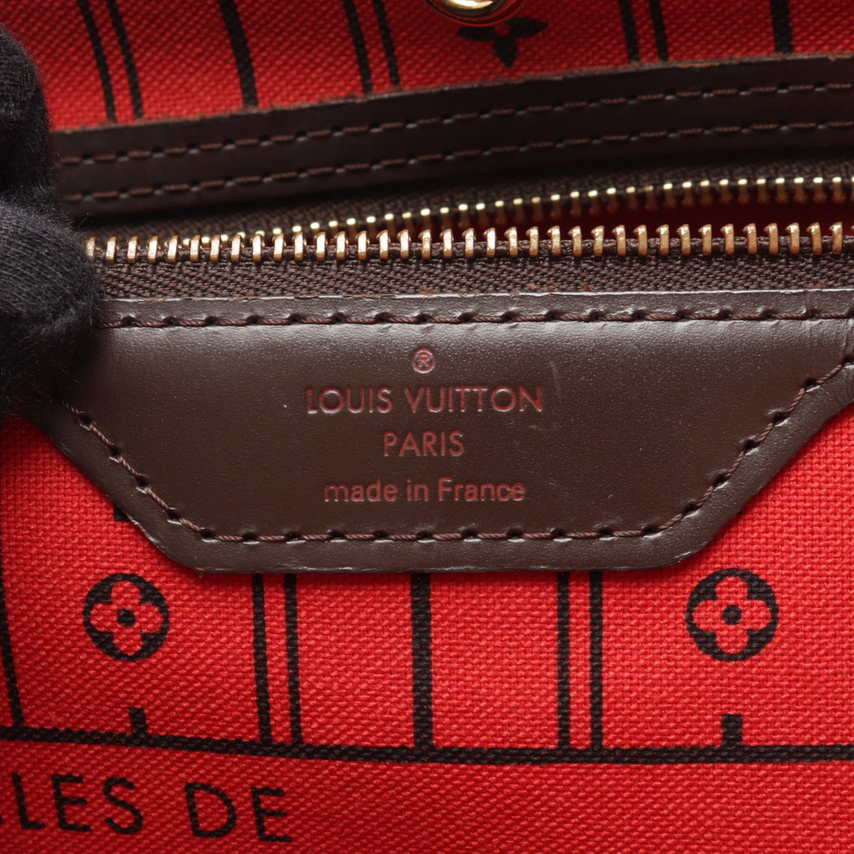 ネヴァーフルMM ダミエエベヌ ショルダーバッグ トートバッグ PVC レザー ブラウン ルイヴィトン バッグ LOUIS VUITTON