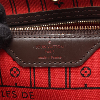 ネヴァーフルMM ダミエエベヌ ショルダーバッグ トートバッグ PVC レザー ブラウン ルイヴィトン バッグ LOUIS VUITTON