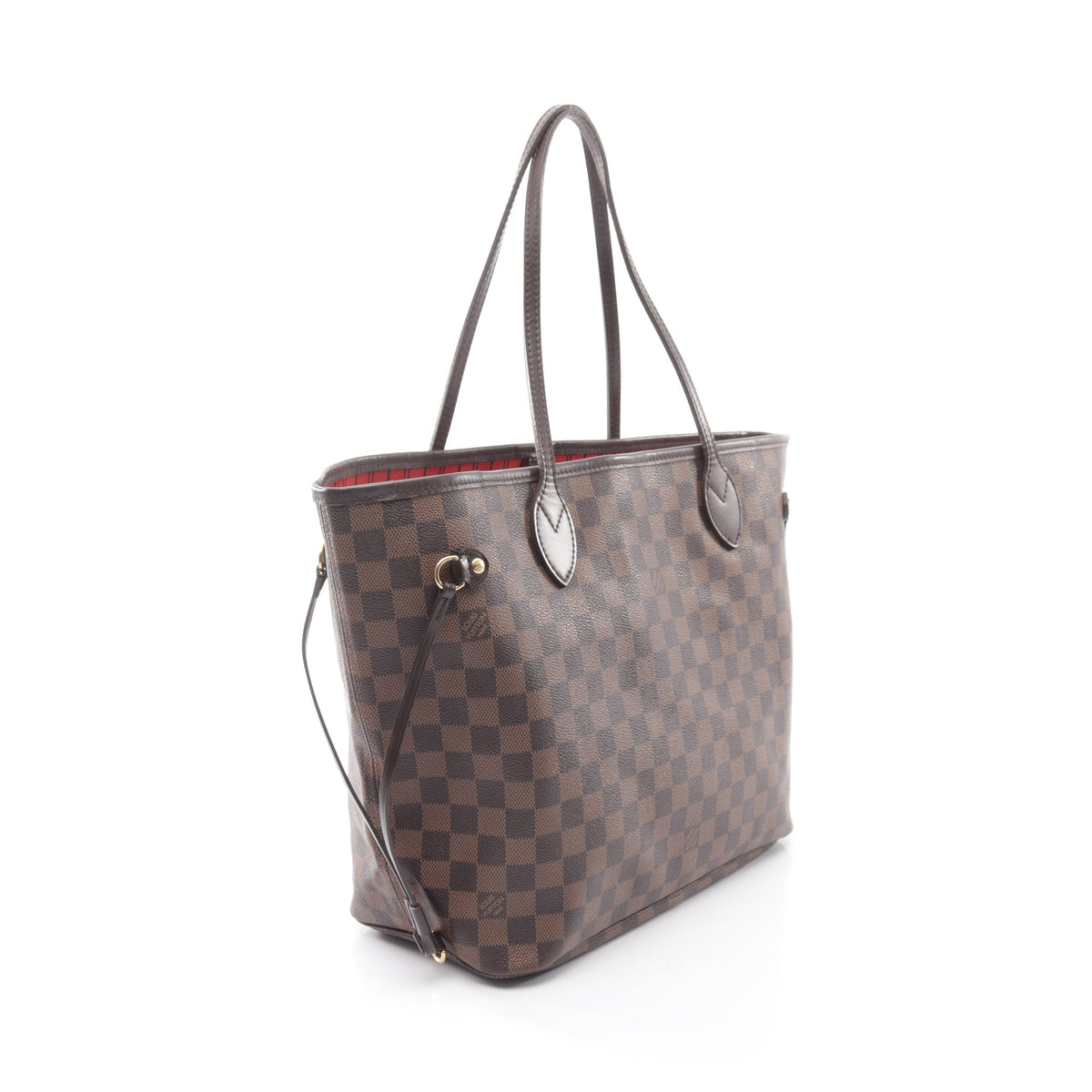 ネヴァーフルMM ダミエエベヌ ショルダーバッグ トートバッグ PVC レザー ブラウン ルイヴィトン バッグ LOUIS VUITTON