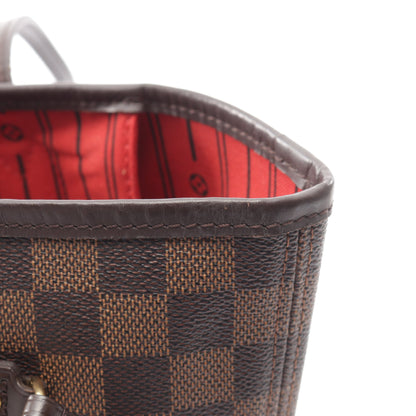 ネヴァーフルMM ダミエエベヌ ショルダーバッグ トートバッグ PVC レザー ブラウン ルイヴィトン バッグ LOUIS VUITTON