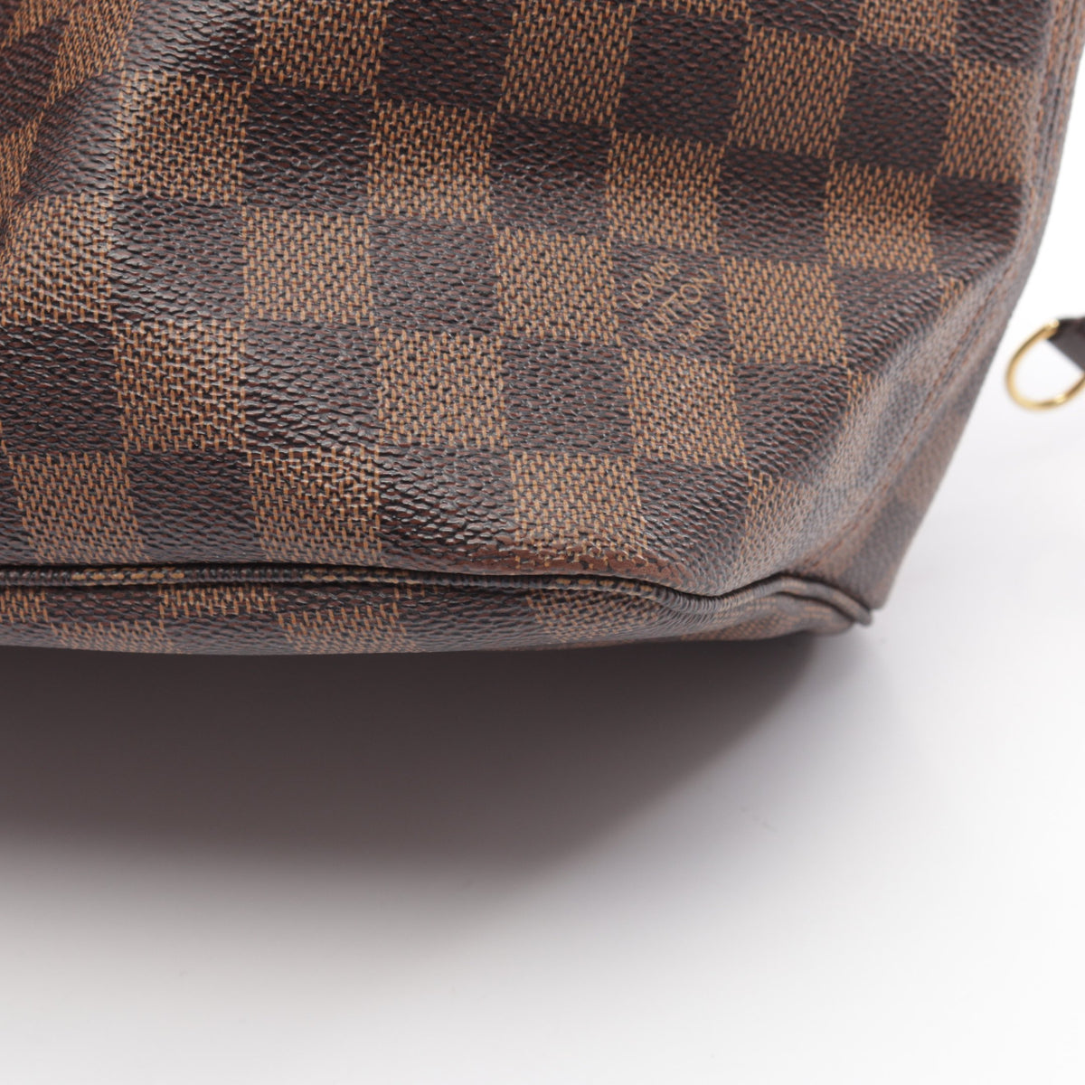 ネヴァーフルMM ダミエエベヌ ショルダーバッグ トートバッグ PVC レザー ブラウン ルイヴィトン バッグ LOUIS VUITTON