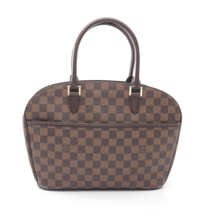 サリア オリゾンタル ダミエエベヌ ハンドバッグ PVC レザー ブラウン ルイヴィトン バッグ LOUIS VUITTON