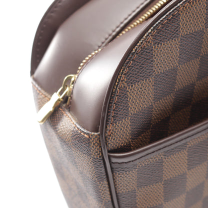 サリア オリゾンタル ダミエエベヌ ハンドバッグ PVC レザー ブラウン ルイヴィトン バッグ LOUIS VUITTON