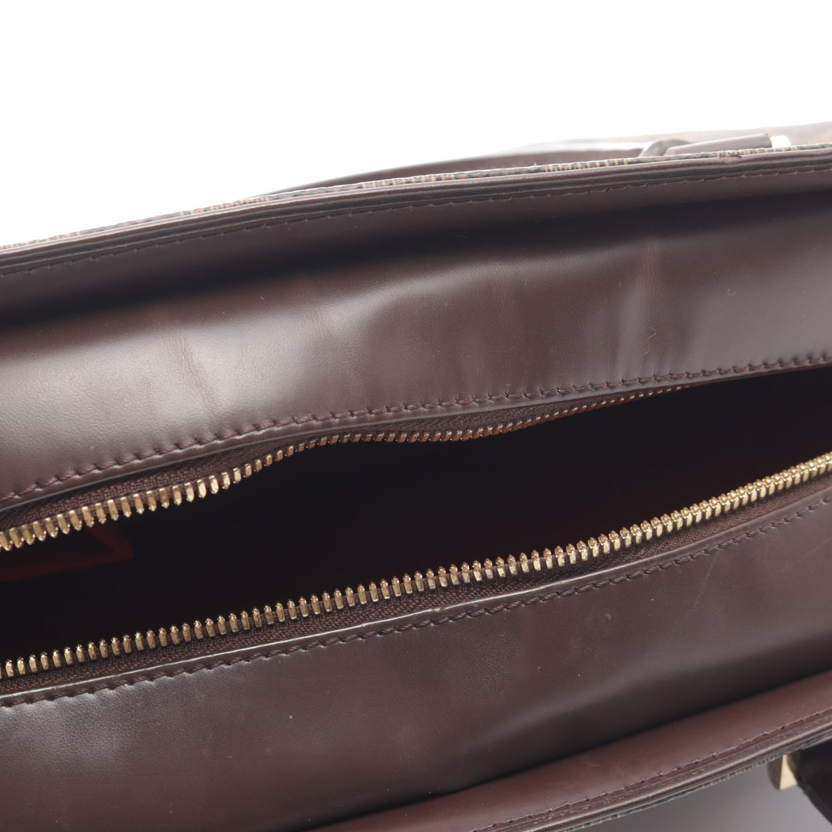 サリア オリゾンタル ダミエエベヌ ハンドバッグ PVC レザー ブラウン ルイヴィトン バッグ LOUIS VUITTON