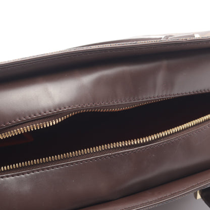 サリア オリゾンタル ダミエエベヌ ハンドバッグ PVC レザー ブラウン ルイヴィトン バッグ LOUIS VUITTON