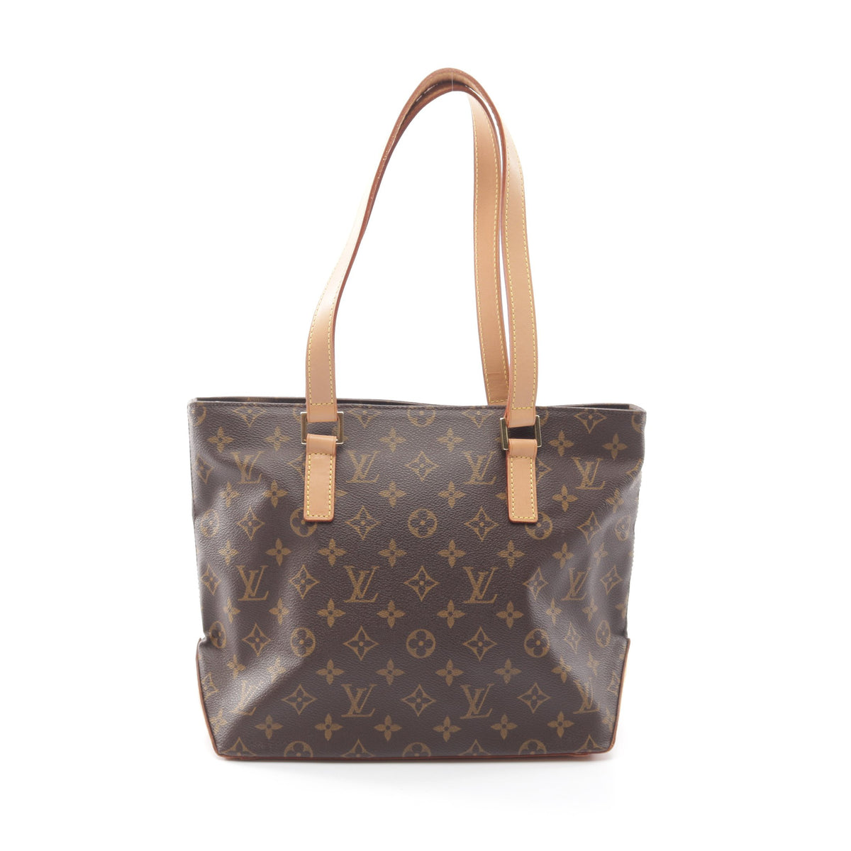 カバピアノ モノグラム ショルダーバッグ PVC レザー ブラウン ルイヴィトン バッグ LOUIS VUITTON