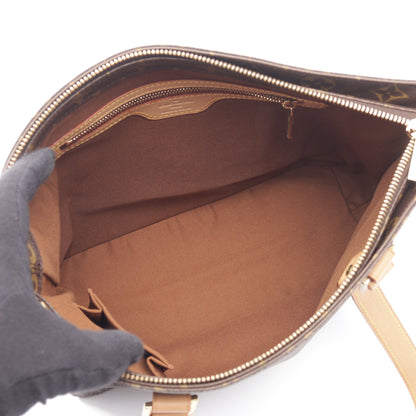 カバピアノ モノグラム ショルダーバッグ PVC レザー ブラウン ルイヴィトン バッグ LOUIS VUITTON