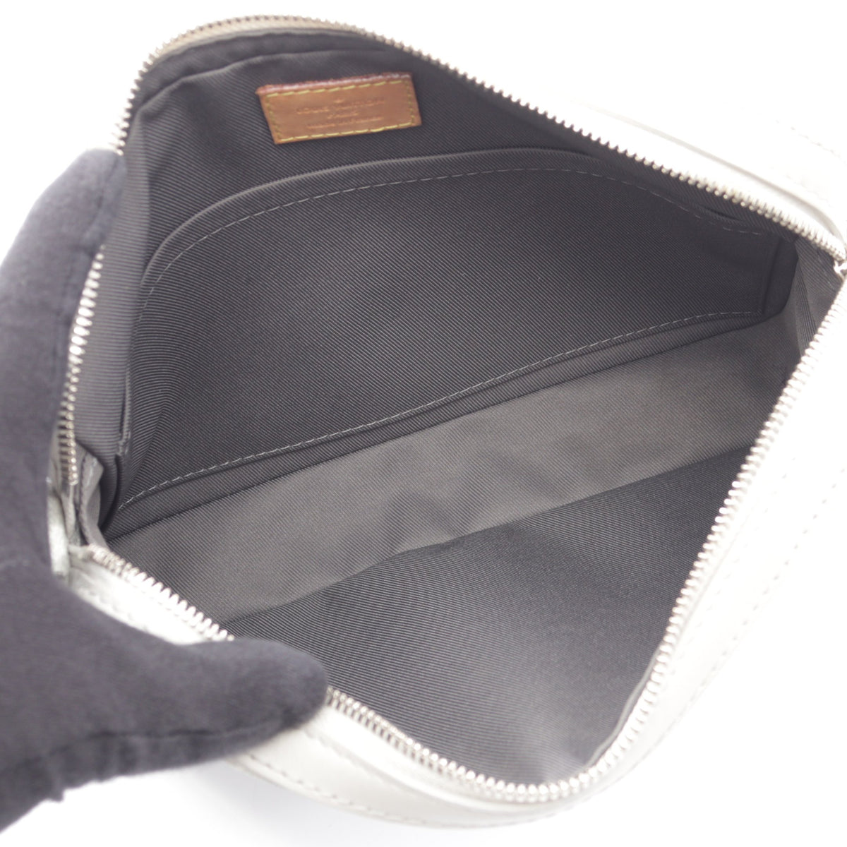 トリオ メッセンジャー ダミエソルト ショルダーバッグ PVC レザー グレー ルイヴィトン バッグ LOUIS VUITTON