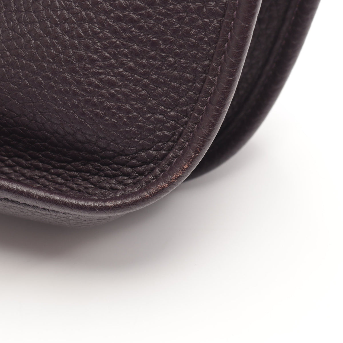 エヴリン 3 トロワ GM レザン ショルダーバッグ トリヨンクレマンス ダークパープル シルバー金具 T刻印 エルメス バッグ HERMES