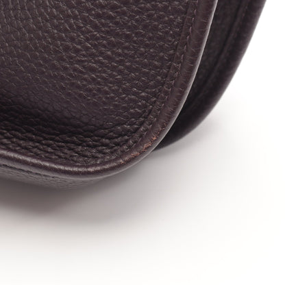エヴリン 3 トロワ GM レザン ショルダーバッグ トリヨンクレマンス ダークパープル シルバー金具 T刻印 エルメス バッグ HERMES