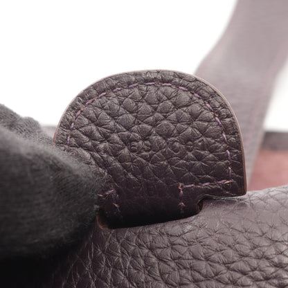 エヴリン 3 トロワ GM レザン ショルダーバッグ トリヨンクレマンス ダークパープル シルバー金具 T刻印 エルメス バッグ HERMES
