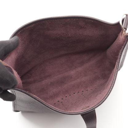 エヴリン 3 トロワ GM レザン ショルダーバッグ トリヨンクレマンス ダークパープル シルバー金具 T刻印 エルメス バッグ HERMES