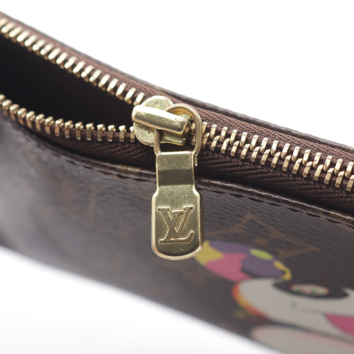 ポシェットアクセソワール モノグラムパンダ ハンドバッグ PVC レザー ブラウン ルイヴィトン バッグ LOUIS VUITTON