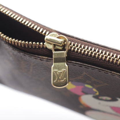 ポシェットアクセソワール モノグラムパンダ ハンドバッグ PVC レザー ブラウン ルイヴィトン バッグ LOUIS VUITTON