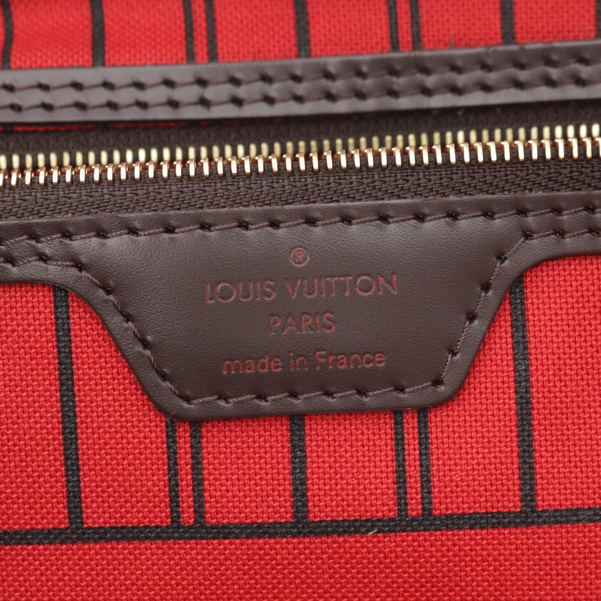 ネヴァーフルPM ダミエエベヌ ハンドバッグ トートバッグ PVC レザー ブラウン ルイヴィトン バッグ LOUIS VUITTON