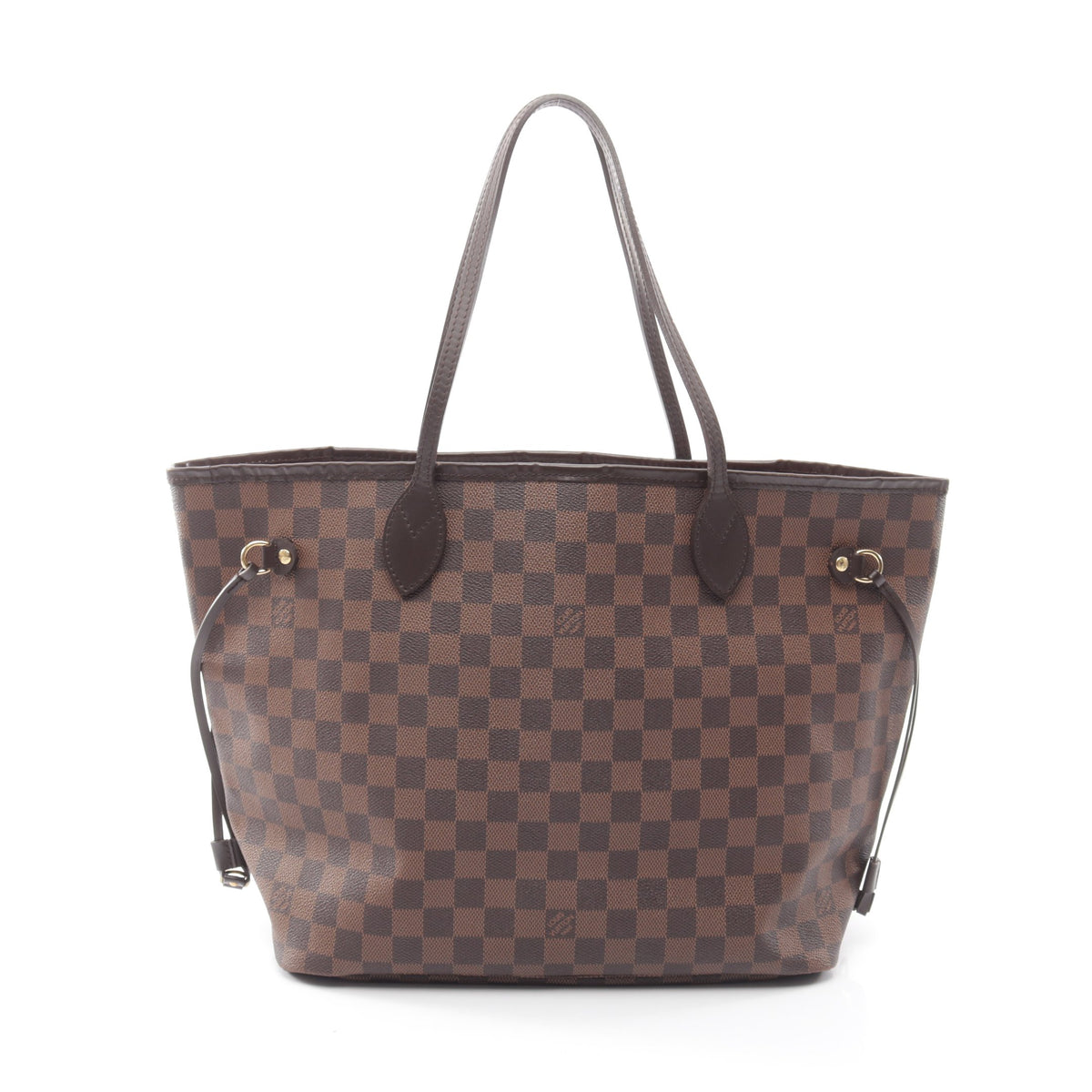 ネヴァーフルMM ダミエエベヌ ショルダーバッグ トートバッグ PVC レザー ブラウン ルイヴィトン バッグ LOUIS VUITTON