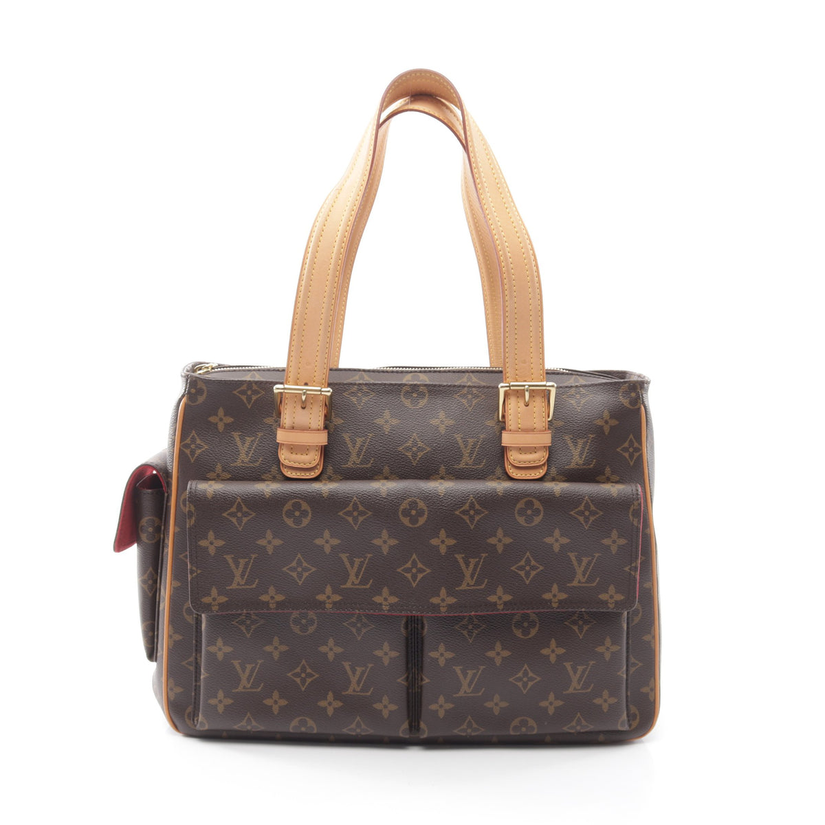 ミュルティプリシテ モノグラム ハンドバッグ PVC レザー ブラウン ルイヴィトン バッグ LOUIS VUITTON