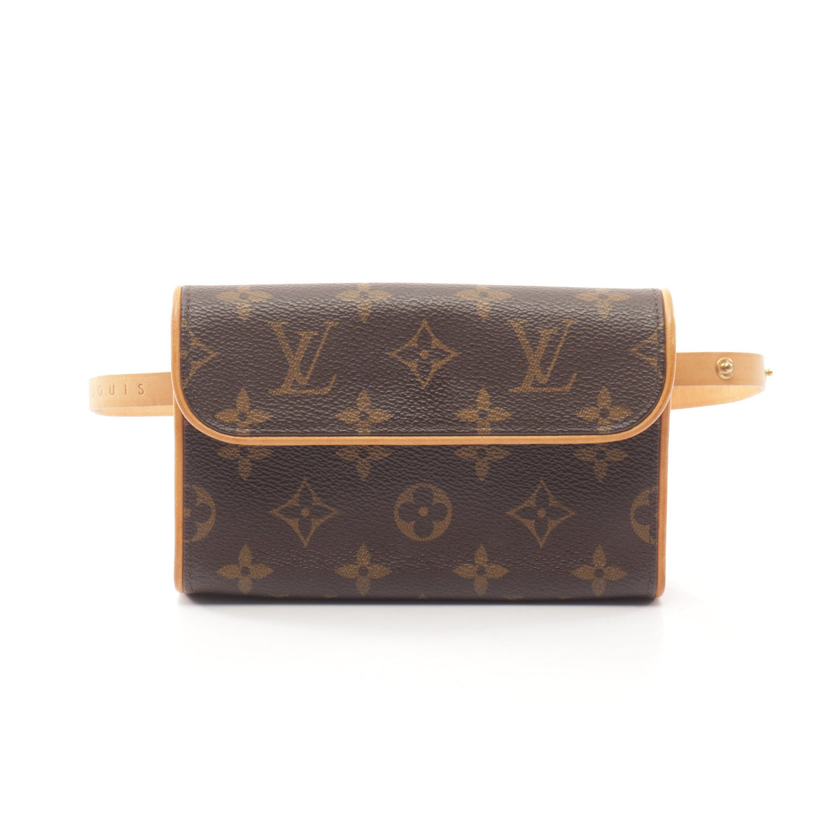 ポシェットフロランティーヌ モノグラム ボディバッグ ウエストバッグ PVC レザー ブラウン ルイヴィトン バッグ LOUIS VUITTON
