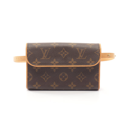 ポシェットフロランティーヌ モノグラム ボディバッグ ウエストバッグ PVC レザー ブラウン ルイヴィトン バッグ LOUIS VUITTON