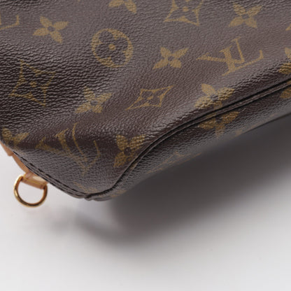 ネヴァーフルPM モノグラム ハンドバッグ トートバッグ PVC レザー ブラウン ルイヴィトン バッグ LOUIS VUITTON